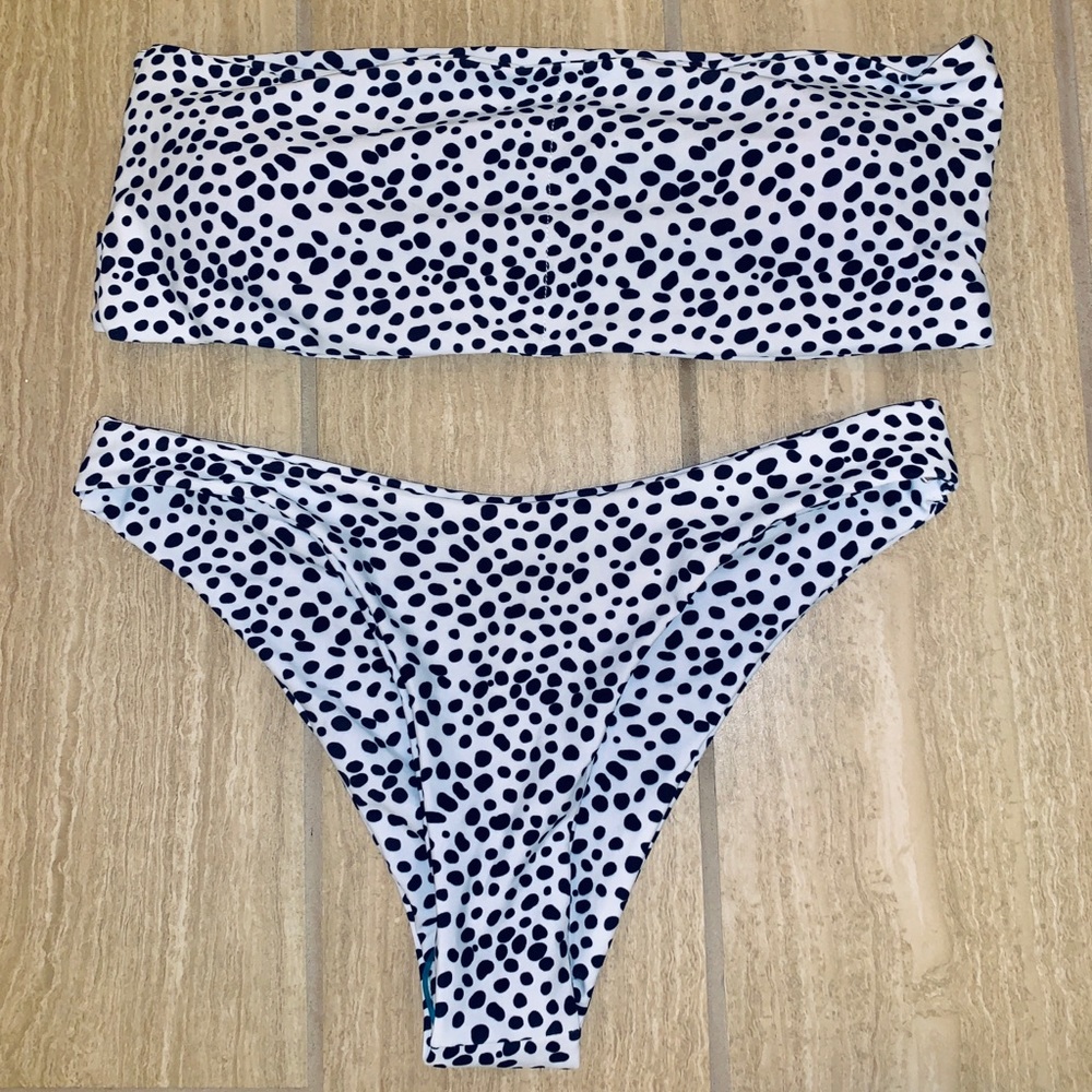 Black and white bikini